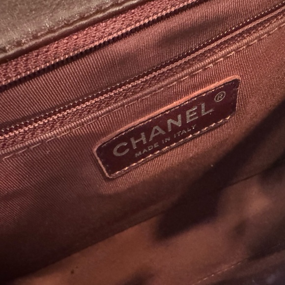 Chanel Chevron Boy Bag brown - Picture 12 of 14